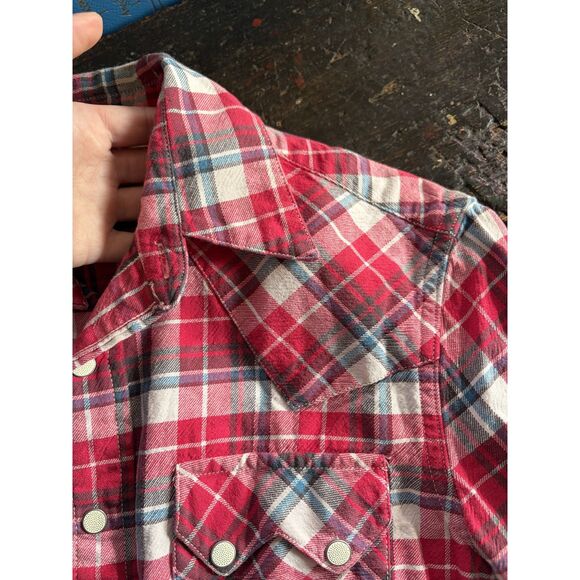 NWOT Women's Ralph Lauren RRL Vintage Plaid Snap Button Western Shirt size 2 - Picture 5 of 6